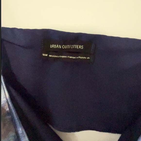 Urban Outfitters Blue and White Spaghetti Strap Slip Dress - Picture 3 of 4